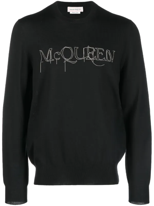 Alexander mcqueen outlet embroidered sweatshirt