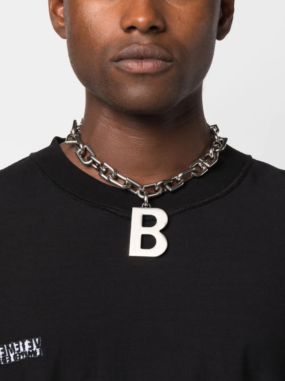 Balenciaga Pre-Owned Halsketting met hanger - Zilver
