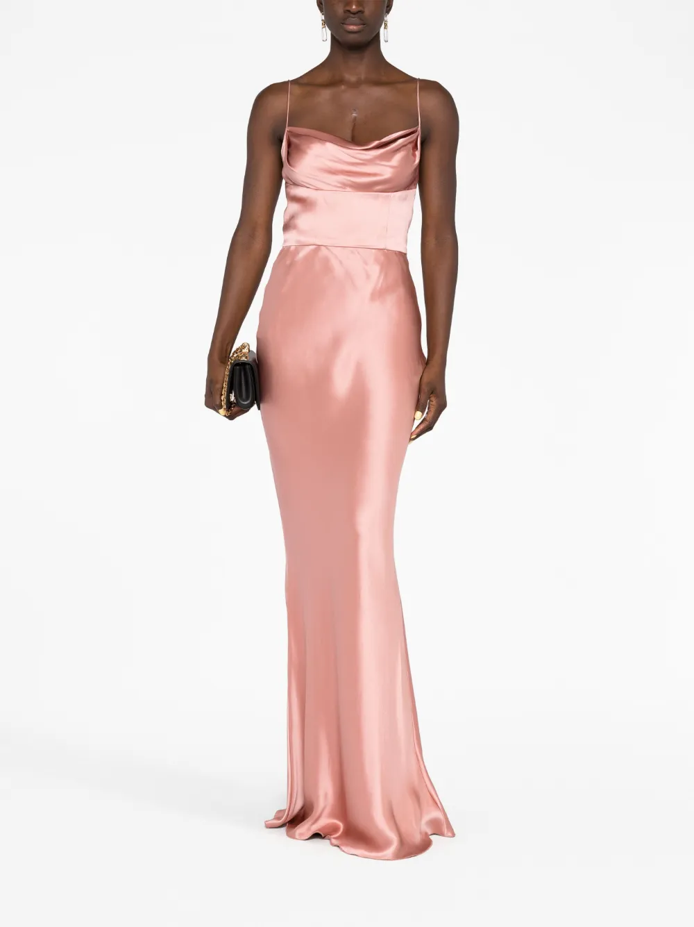 Dolce & Gabbana Pre-Owned Jurk met col - Roze