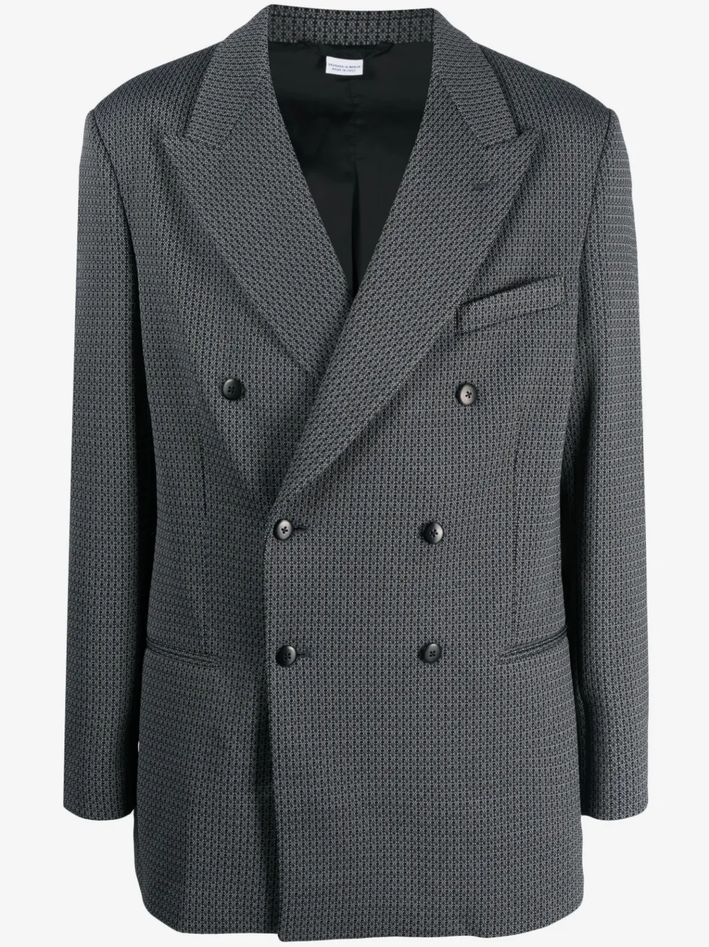 Random Identities double-breasted coat | Grey | Image 1