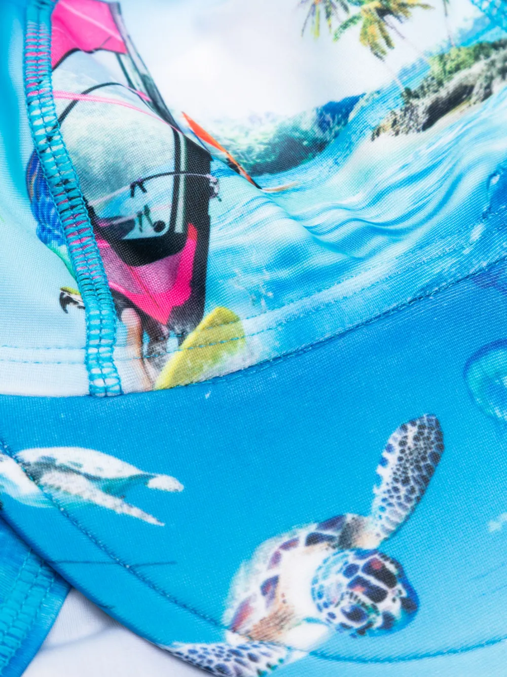 Molo Top met print - Blauw