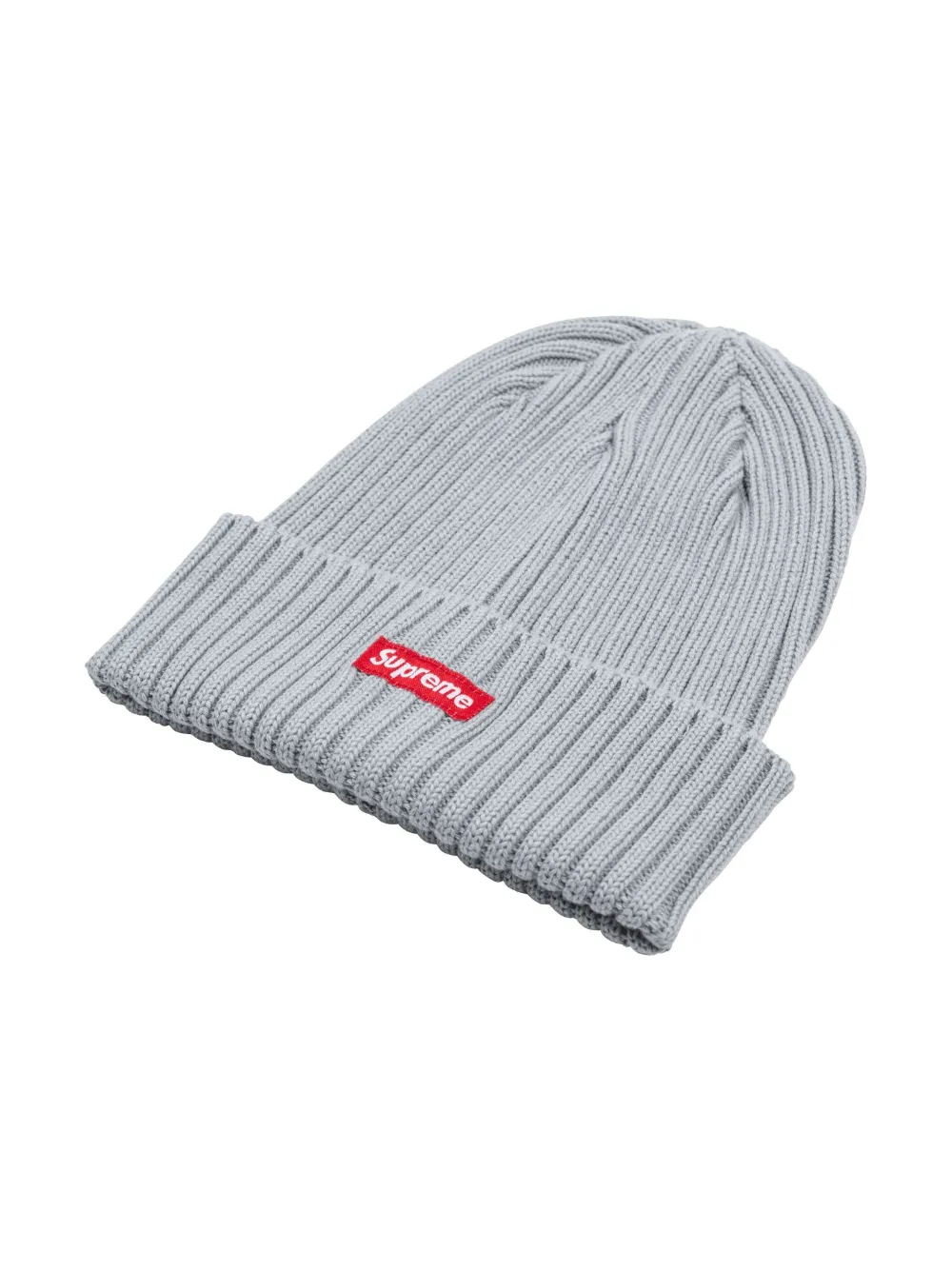 SUPREME Overdyed Ribbed Beanie Grey新品-