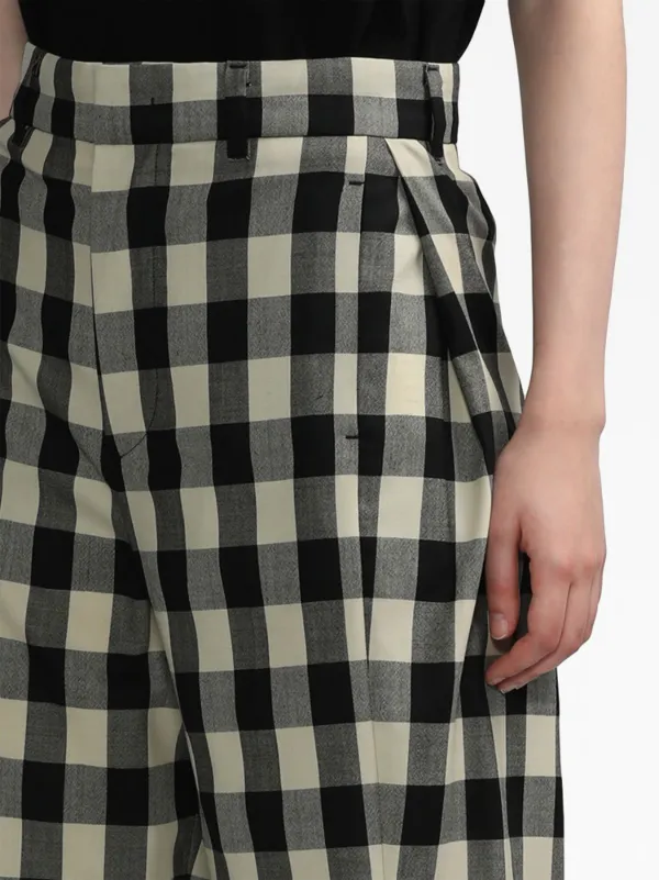 Zara gingham trousers cheap