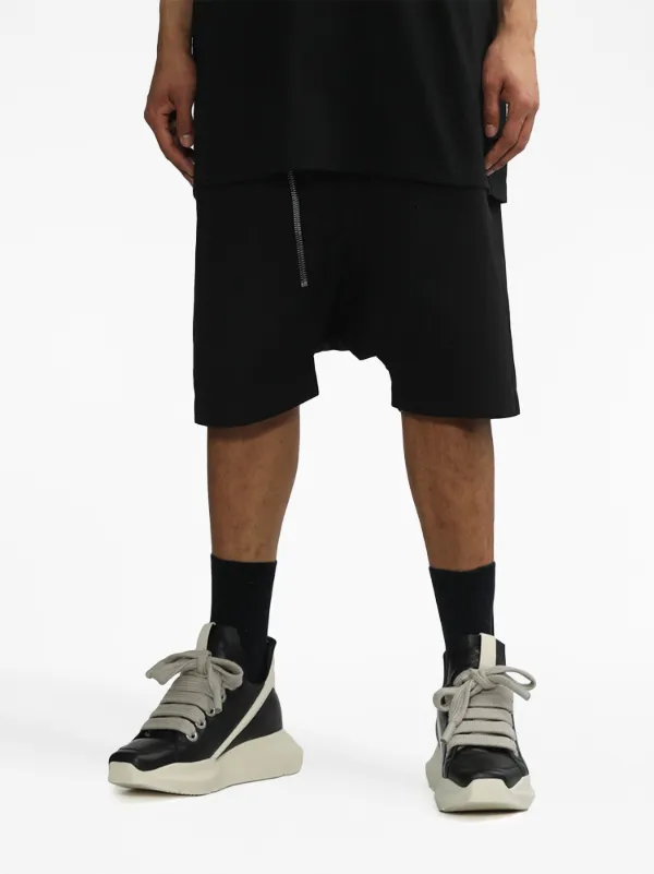 Rick Owens DRKSHDW strap-detail drop-crotch Shorts | Black