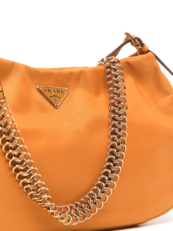 Prada Pre-Owned 1990-2000s Triangle Logo Shoulder Bag - Farfetch