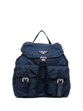 Blue shop prada backpack