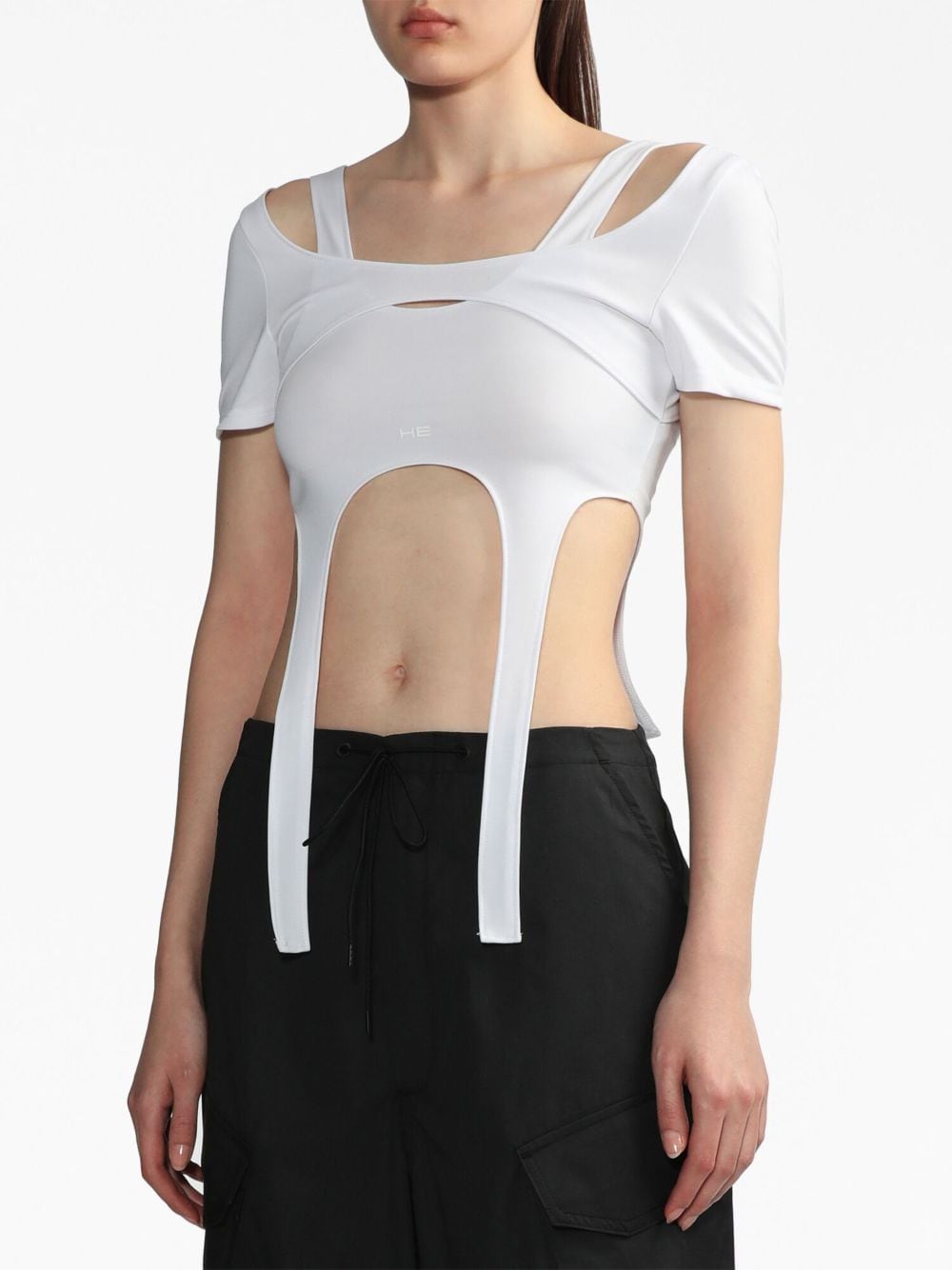 Shop Heliot Emil Arid Harness Layered Top In White