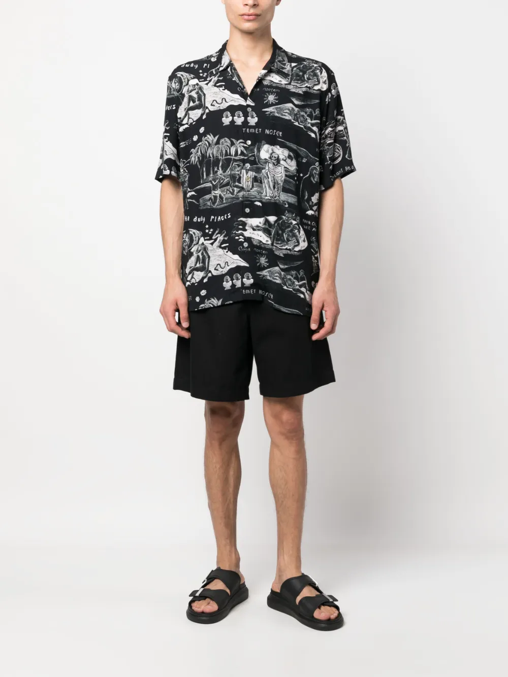 Endless Joy graphic-print short-sleeve shirt - Zwart