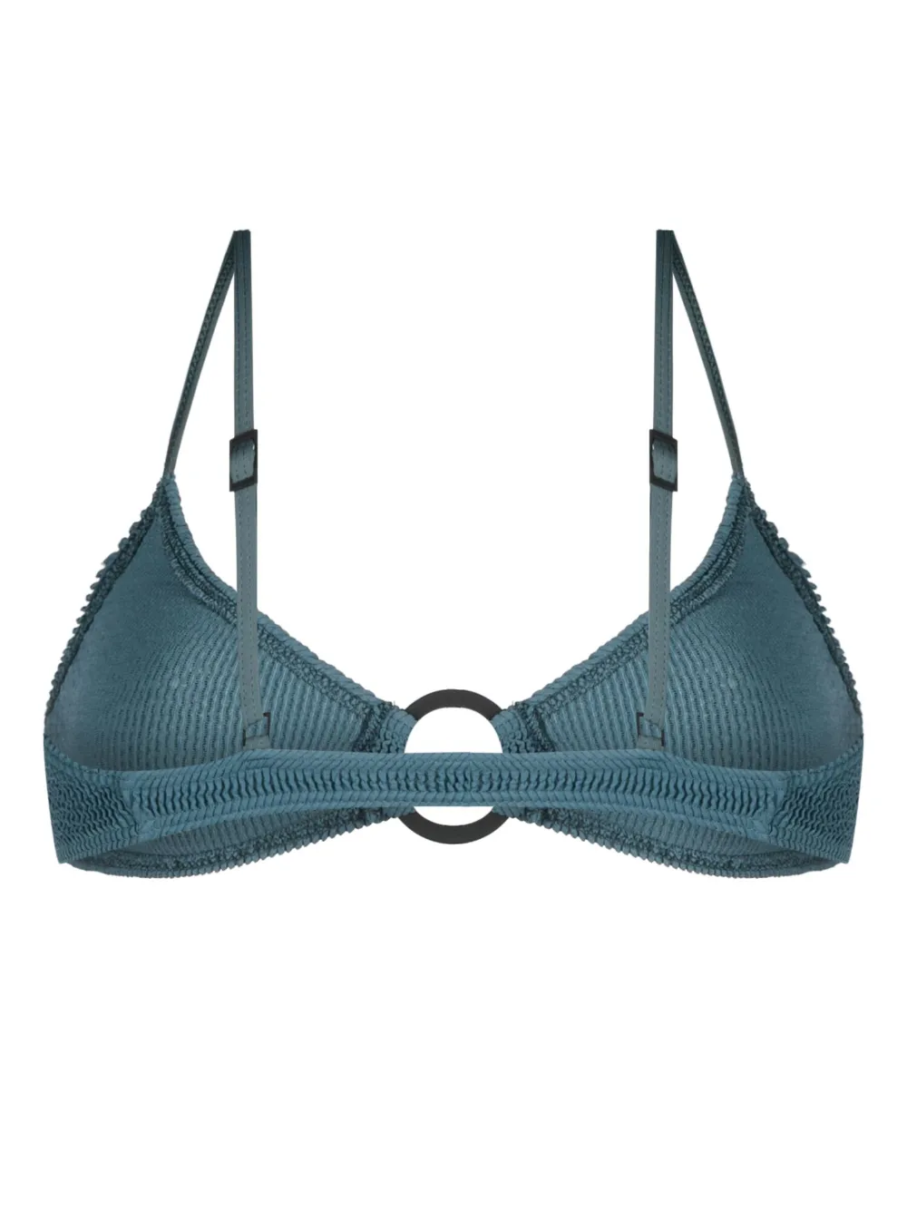 Bond-eye Bikinitop met ringdetail - Blauw