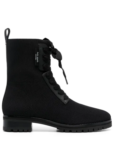 Kate Spade - lace-up leather ankle boots