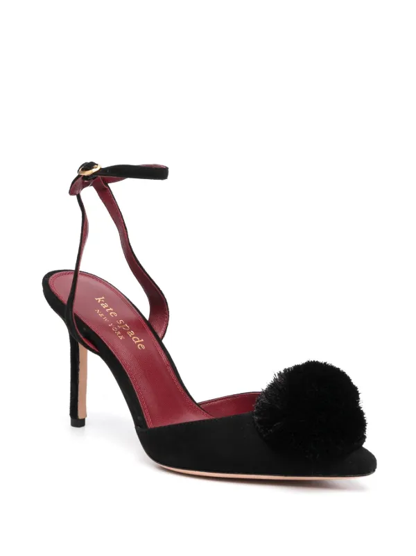 Kate Spade 105mm pom pom Leather Pumps Farfetch