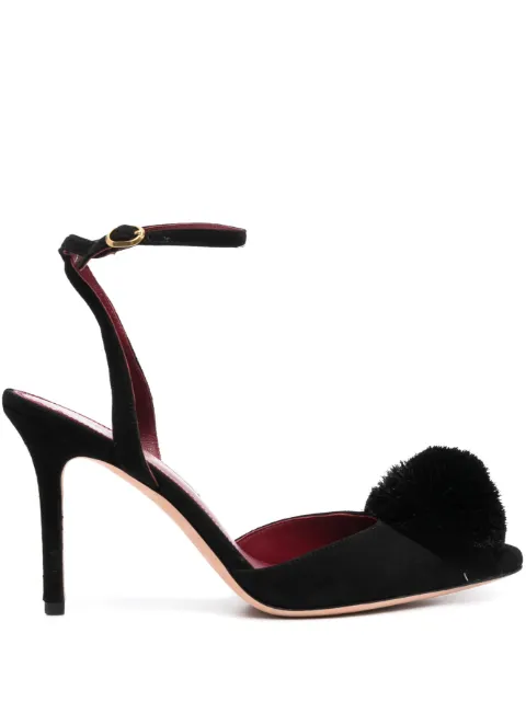 Kate Spade 105mm pom-pom leather pumps