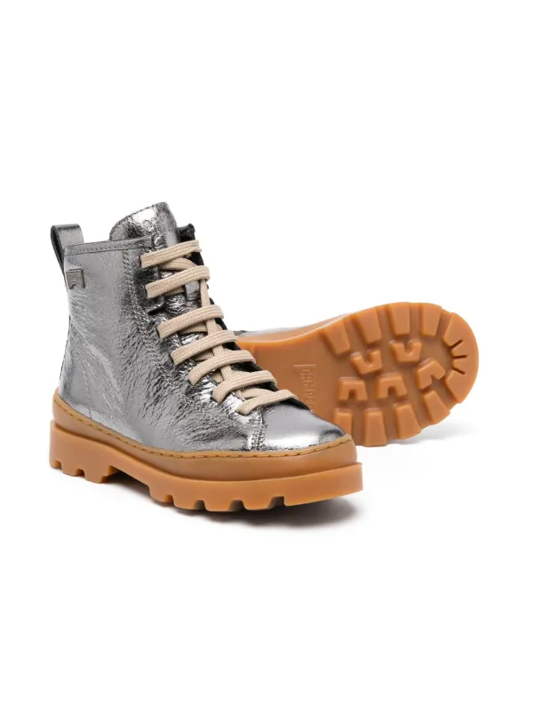 Kids metallic boots store