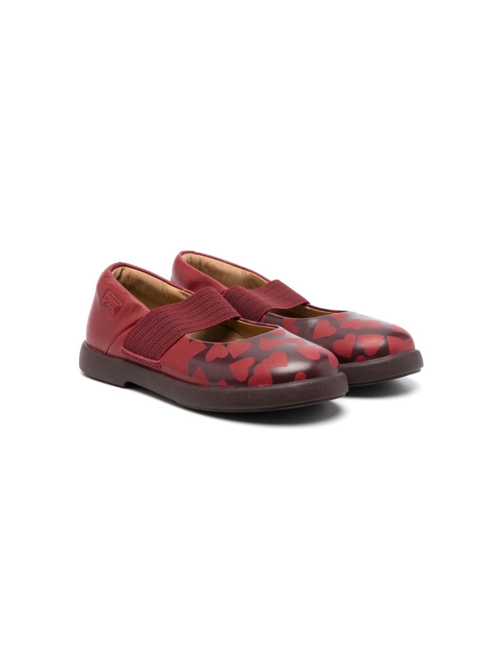 Camper Kids' Duet Twins Ballerina Shoes In Burgundy