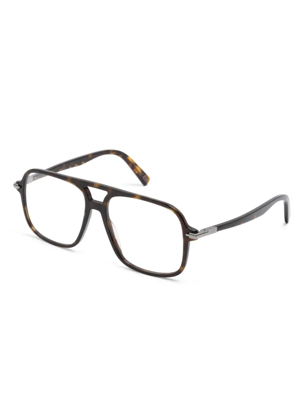 Dior Eyewear Zonnebril met schildpadschild design - Bruin