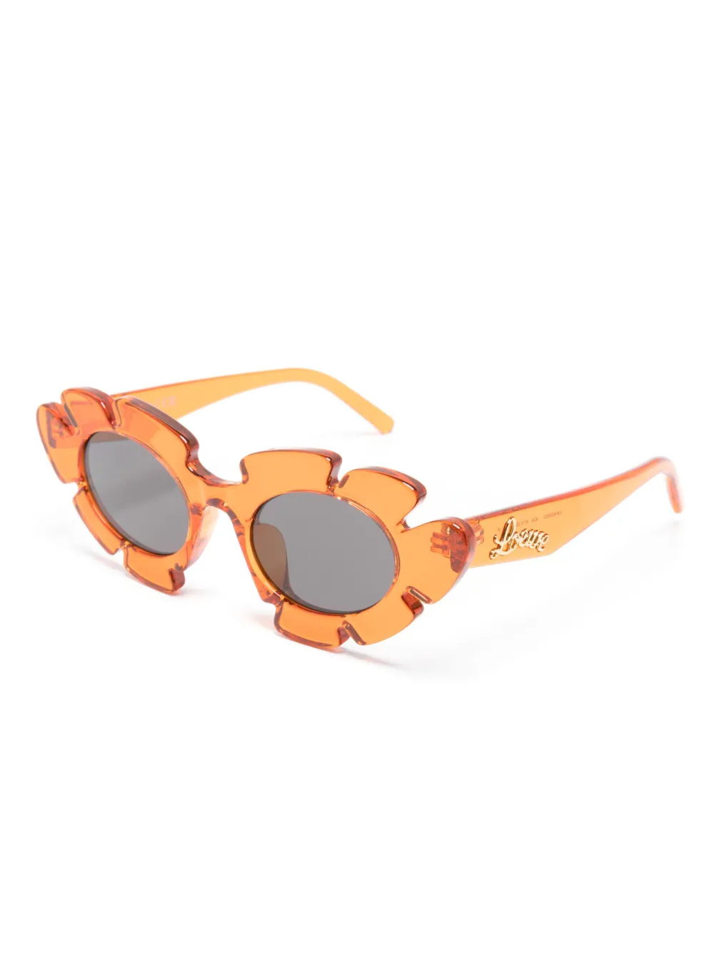 LOEWE EYEWEAR Zonnebril met logoplakkaat - Oranje