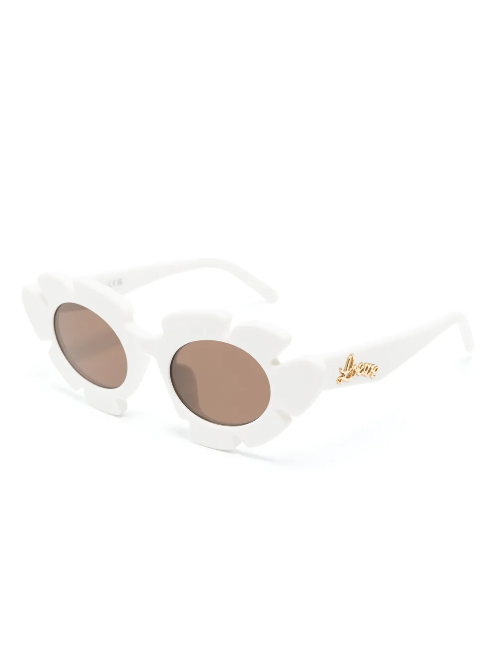 LOEWE EYEWEAR Zonnebril met logoplakkaat - Wit