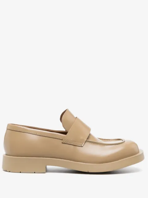 CamperLab square-toe leather loafers