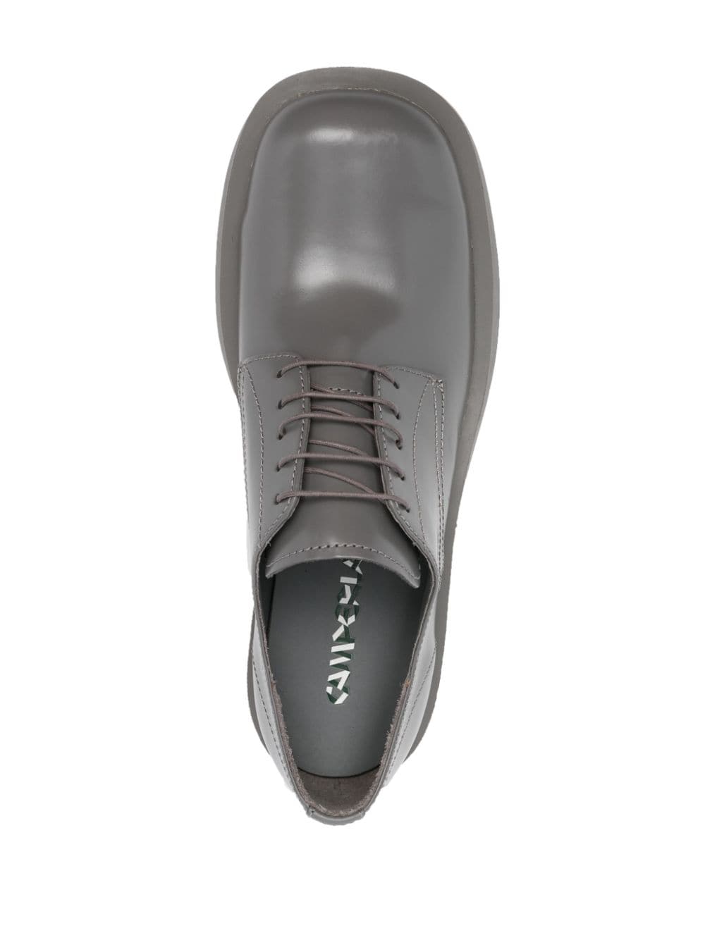 Shop Camperlab Mil 1978 Leather Derby Shoes In Grey