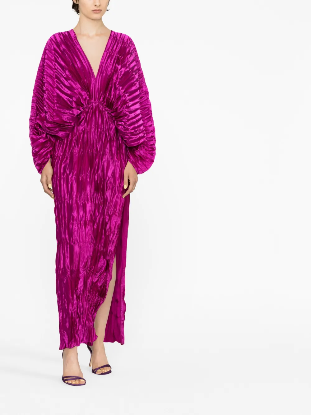 L'IDÉE De Luxe pleated gown - Paars