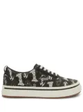 AMBUSH logo-print canvas sneakers - Black