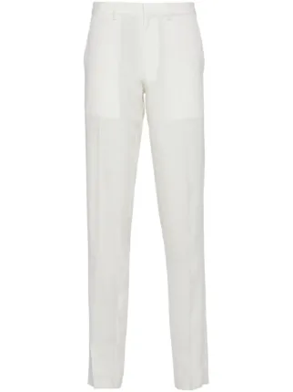 Prada シルクパンツ | ホワイト | FARFETCH JP