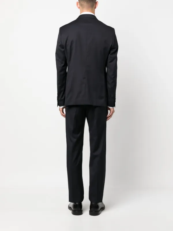 Tagliatore ブローチディテール ダブルスーツ | ブルー | FARFETCH JP