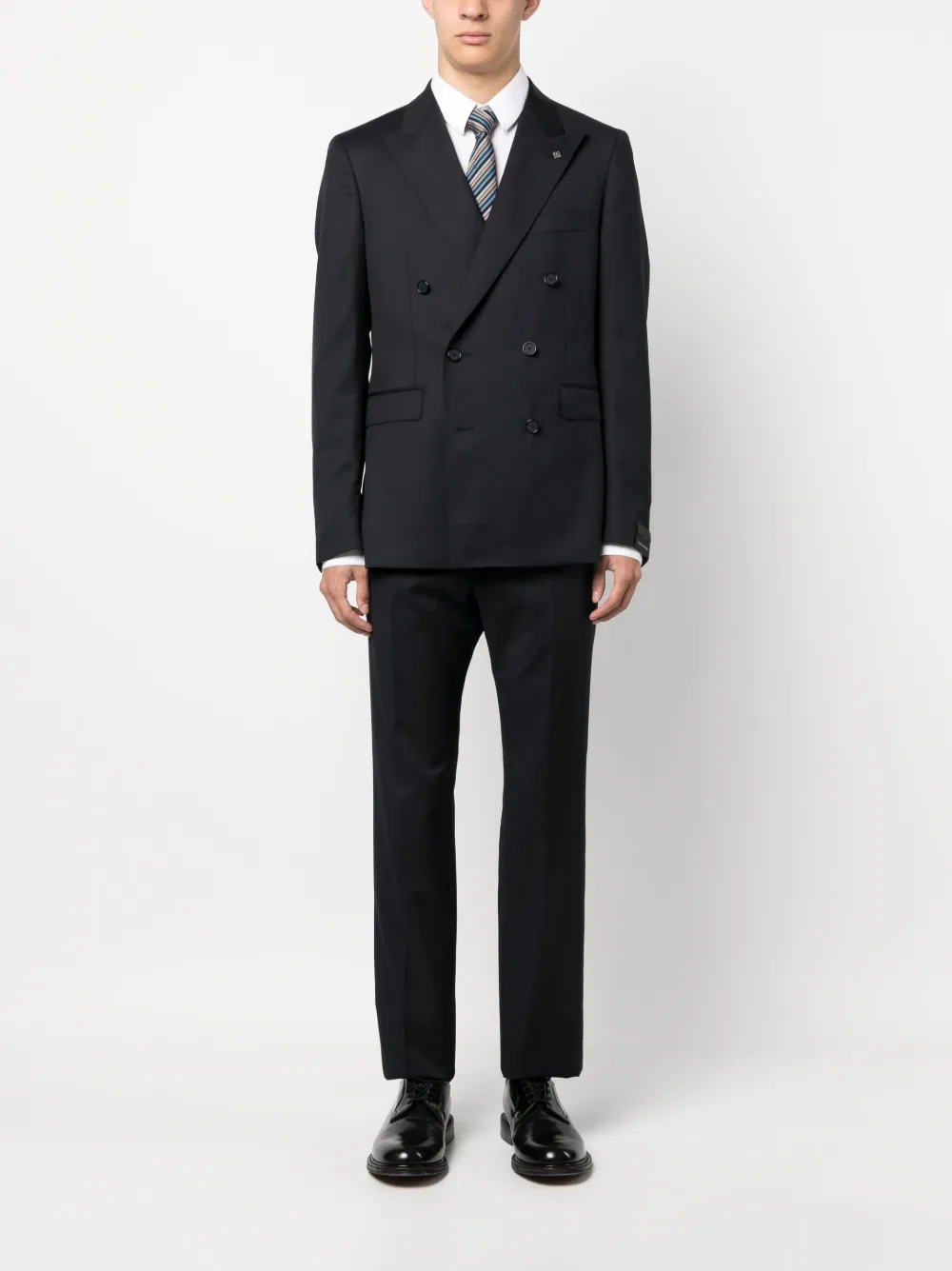 Tagliatore brooch-detail double-breasted suit | Double  Breasted Suits | Image 2