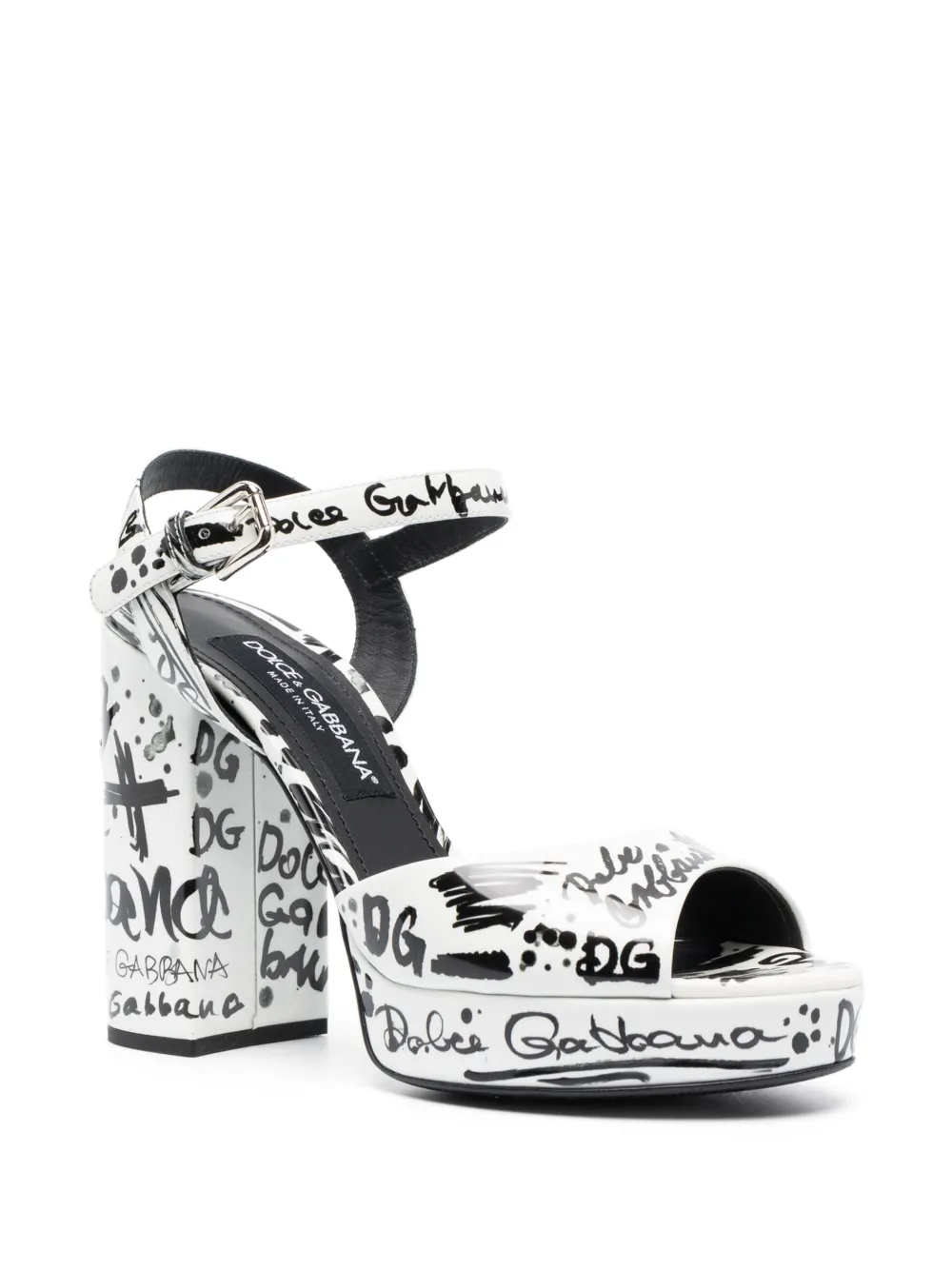 Dolce & Gabbana Pre-Owned Sandalen met plateauzool - Wit