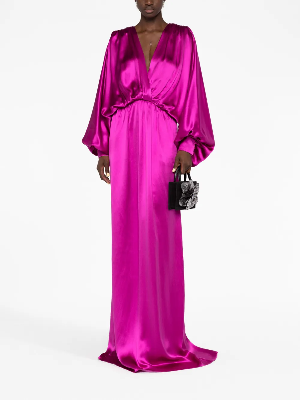 Gucci Pre-Owned Jurk met ballonmouwen - Paars