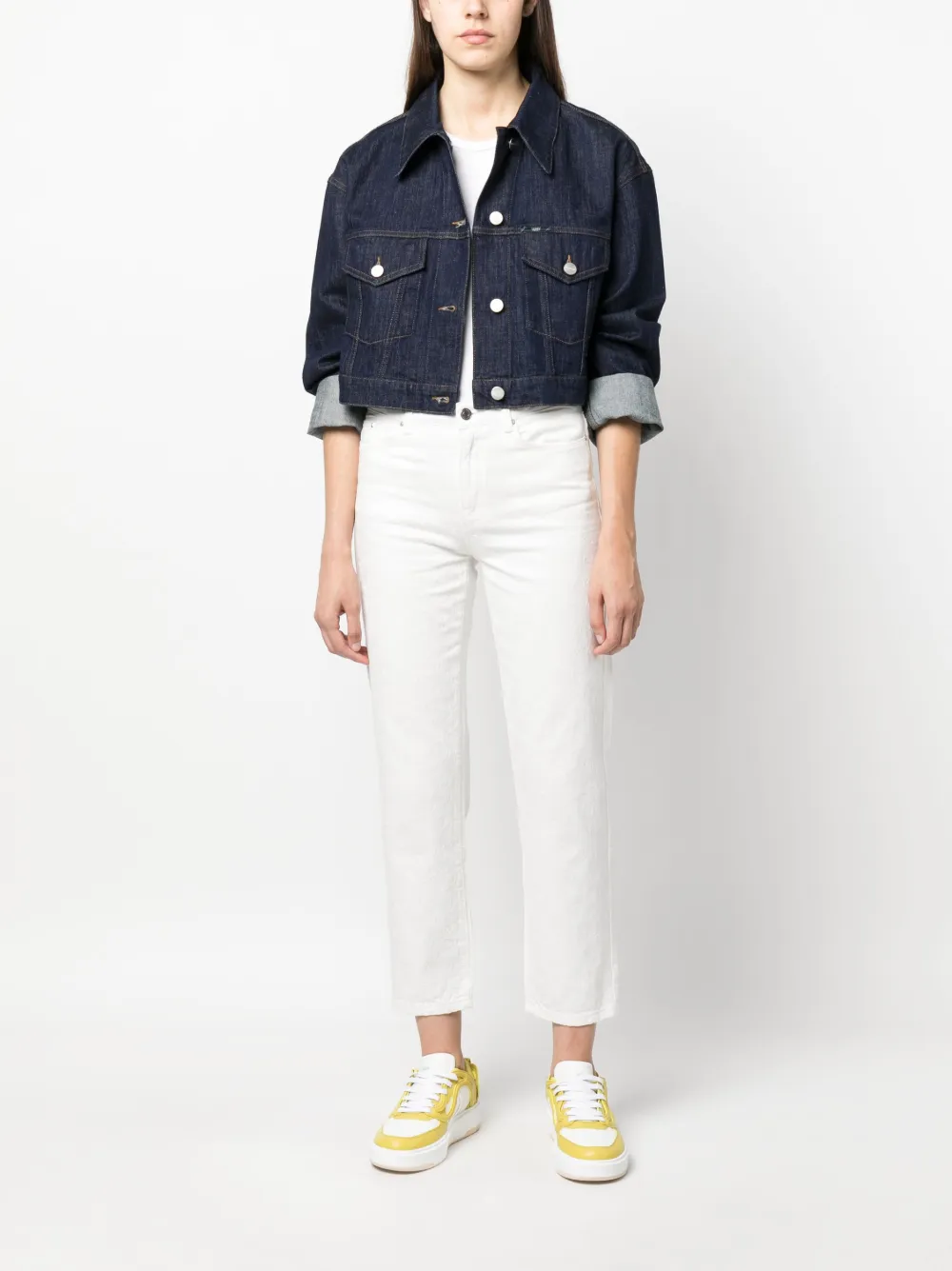 Karl Lagerfeld High waist jeans - Wit