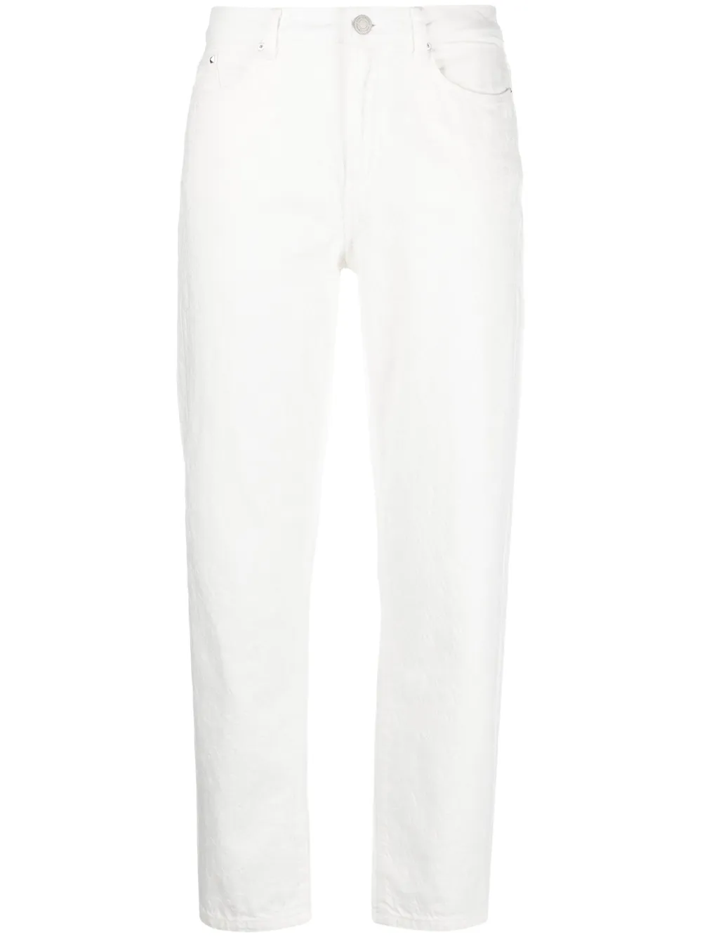 Karl Lagerfeld high-waisted straight-leg jeans