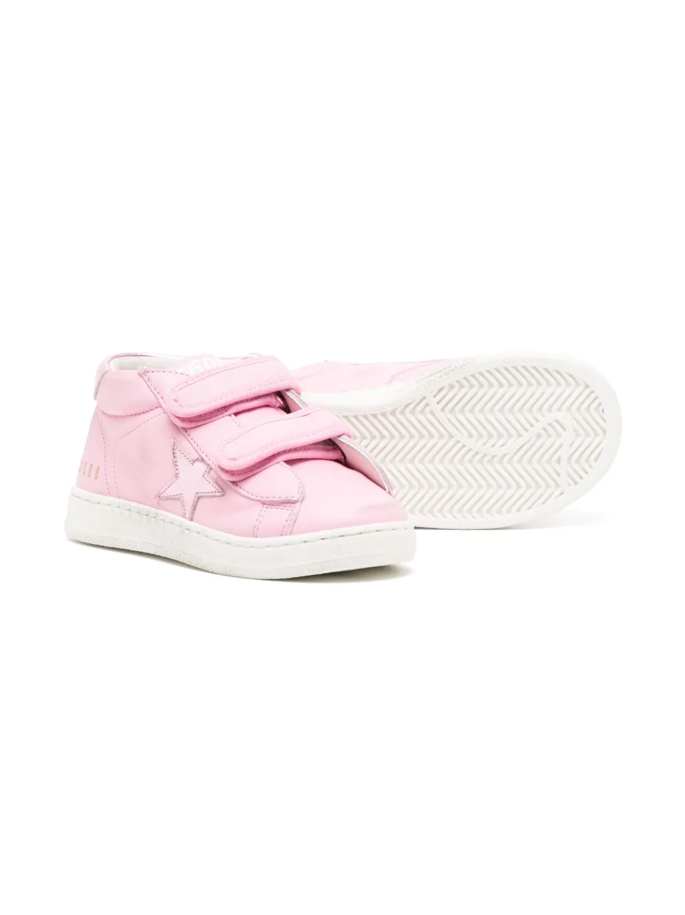 Golden Goose Kids June leren sneakers - Roze