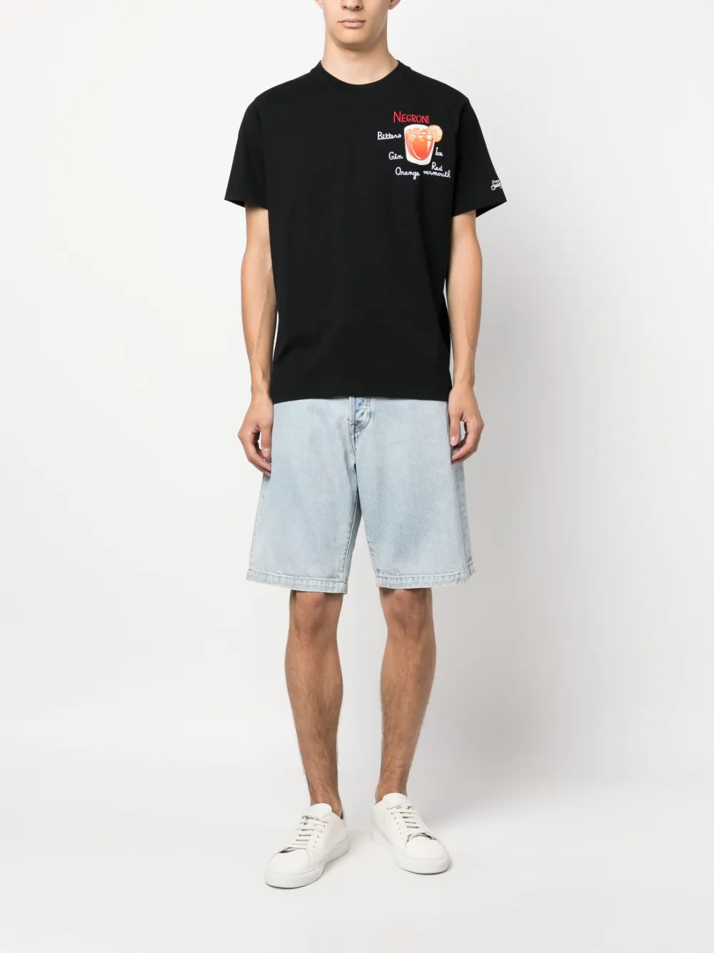 MC2 Saint Barth graphic-print cotton T-shirt - Zwart
