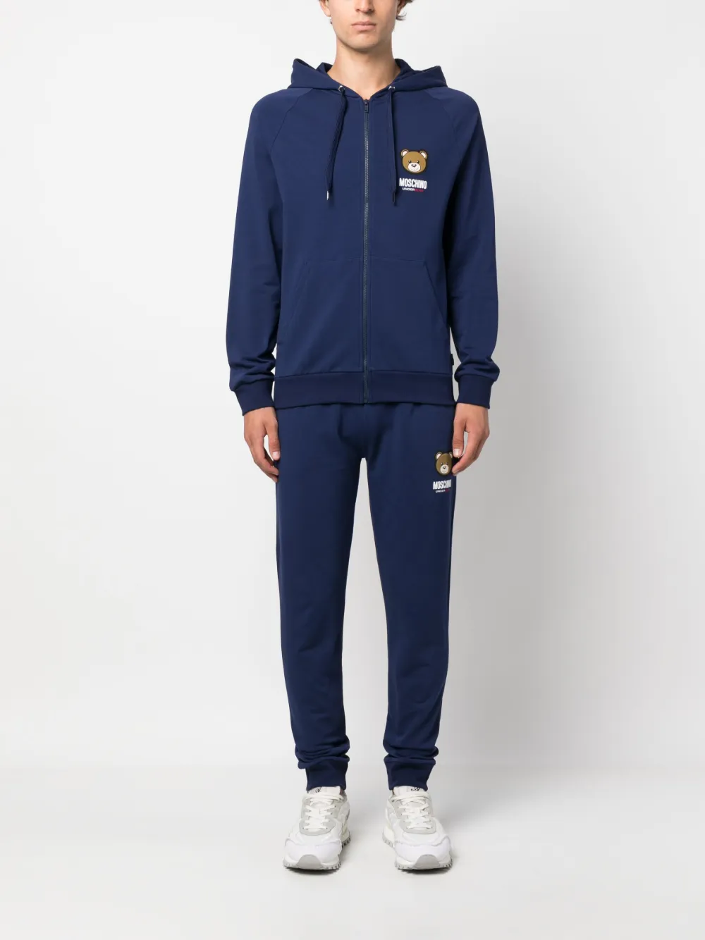 Moschino Jack met logopatch - Blauw