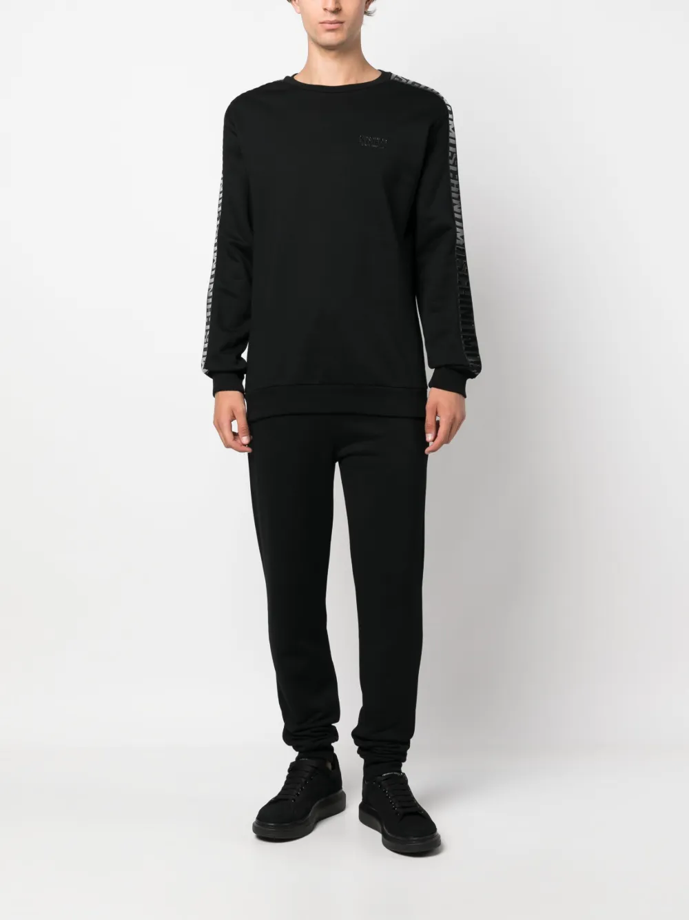 Moschino Sweater met logoprint - Zwart