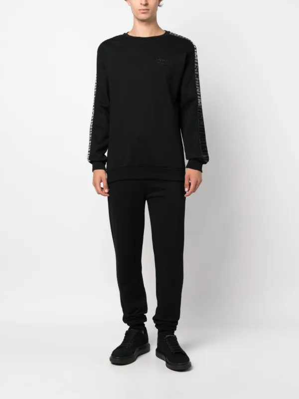 Moschino logo shoulder crew neck sweatshirt 2025