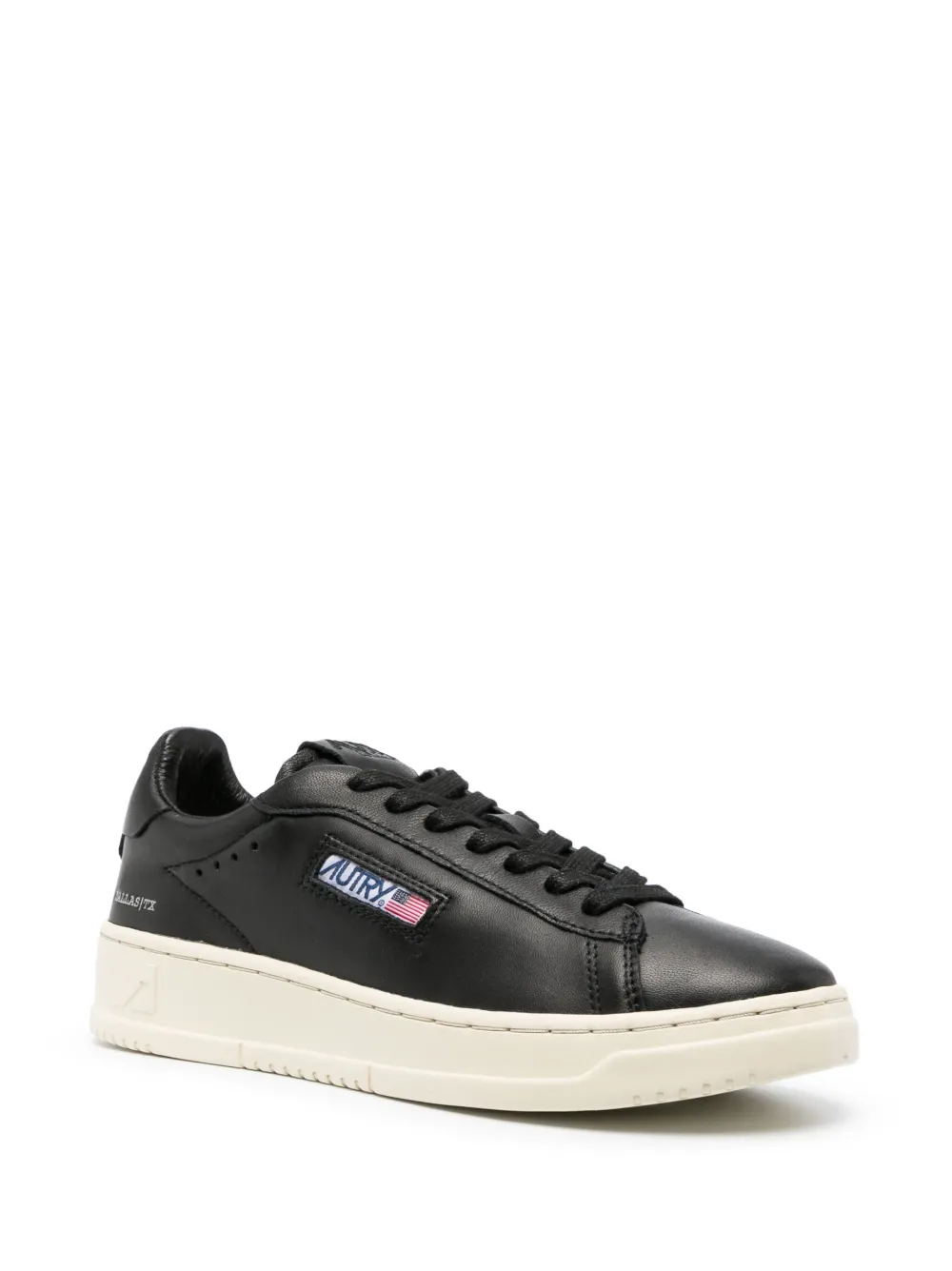 Autry Medalist lace-up leather sneakers - Zwart