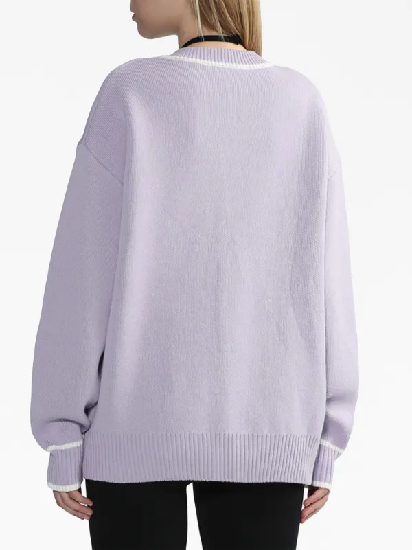 We11done logo cardigan deals