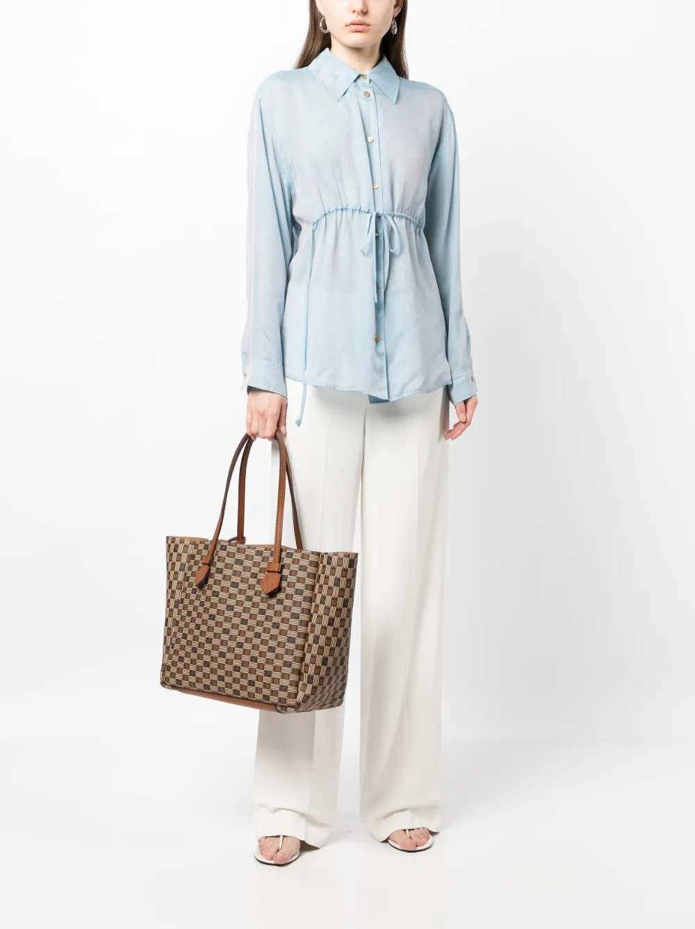 Moreau Vincennes leren shopper - Bruin