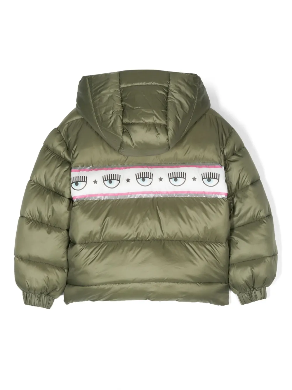 Chiara Ferragni Kids Gewatteerd jack - Groen