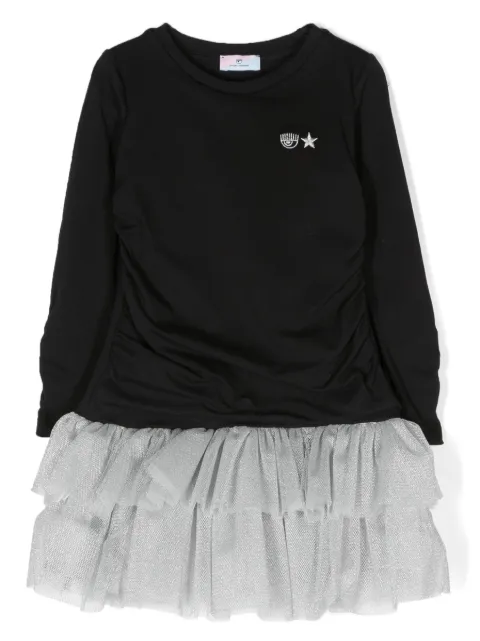Chiara Ferragni Kids Eyelike logo-embroidered tutu dress