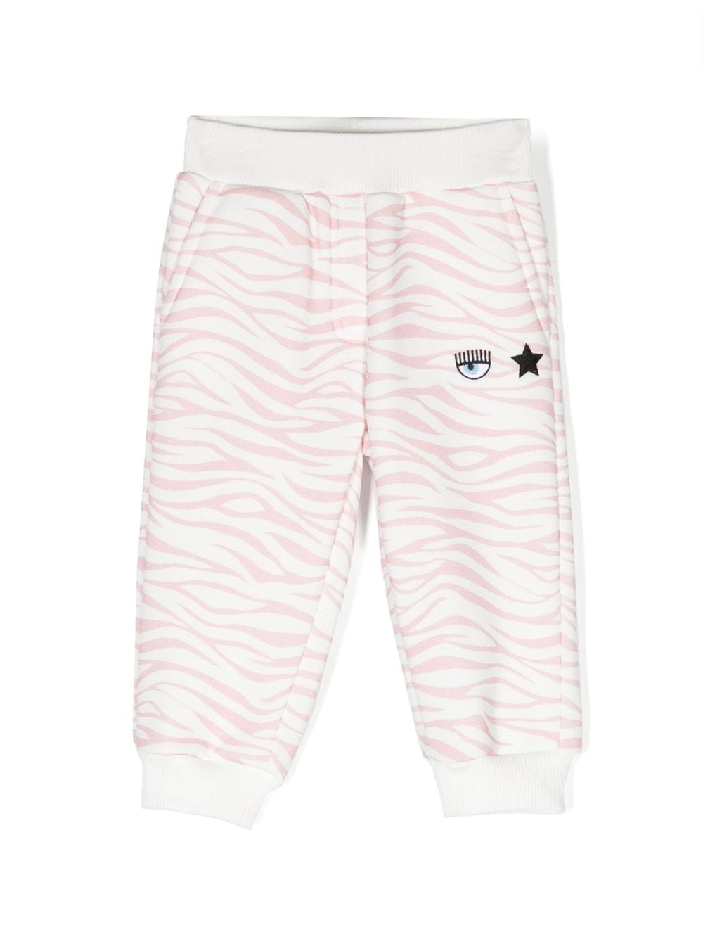 chiara ferragni kids pantalon à imprimé animalier - rose