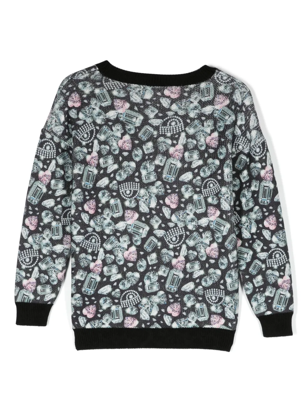Chiara Ferragni Kids Vest met print - Zwart