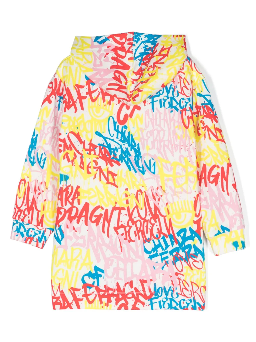 Shop Chiara Ferragni Logo-print Hooded Dress In White