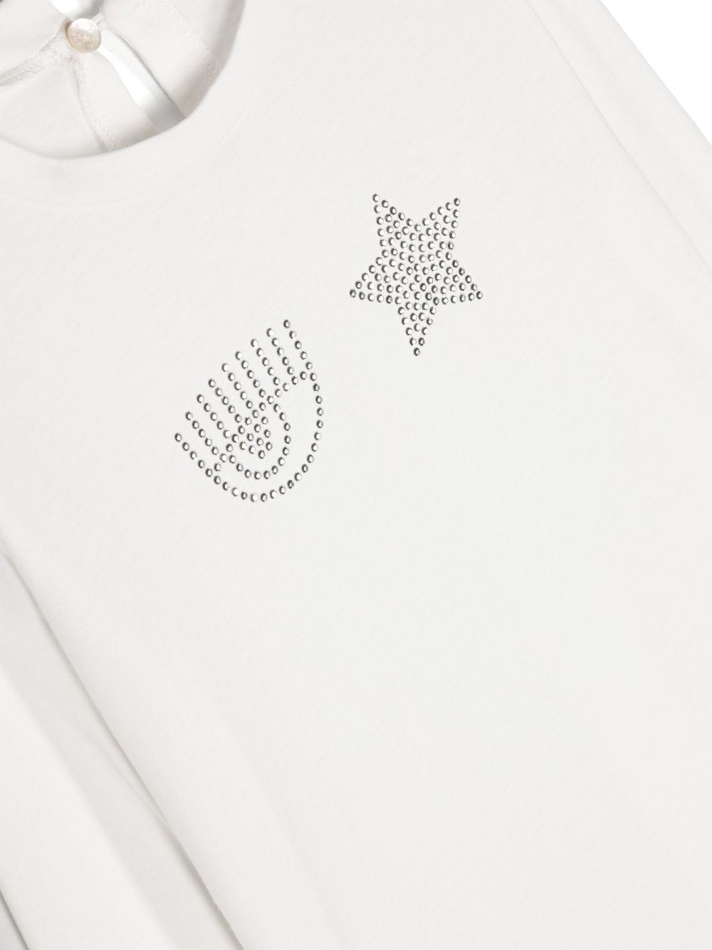 Chiara Ferragni Kids Sweater met logo Wit