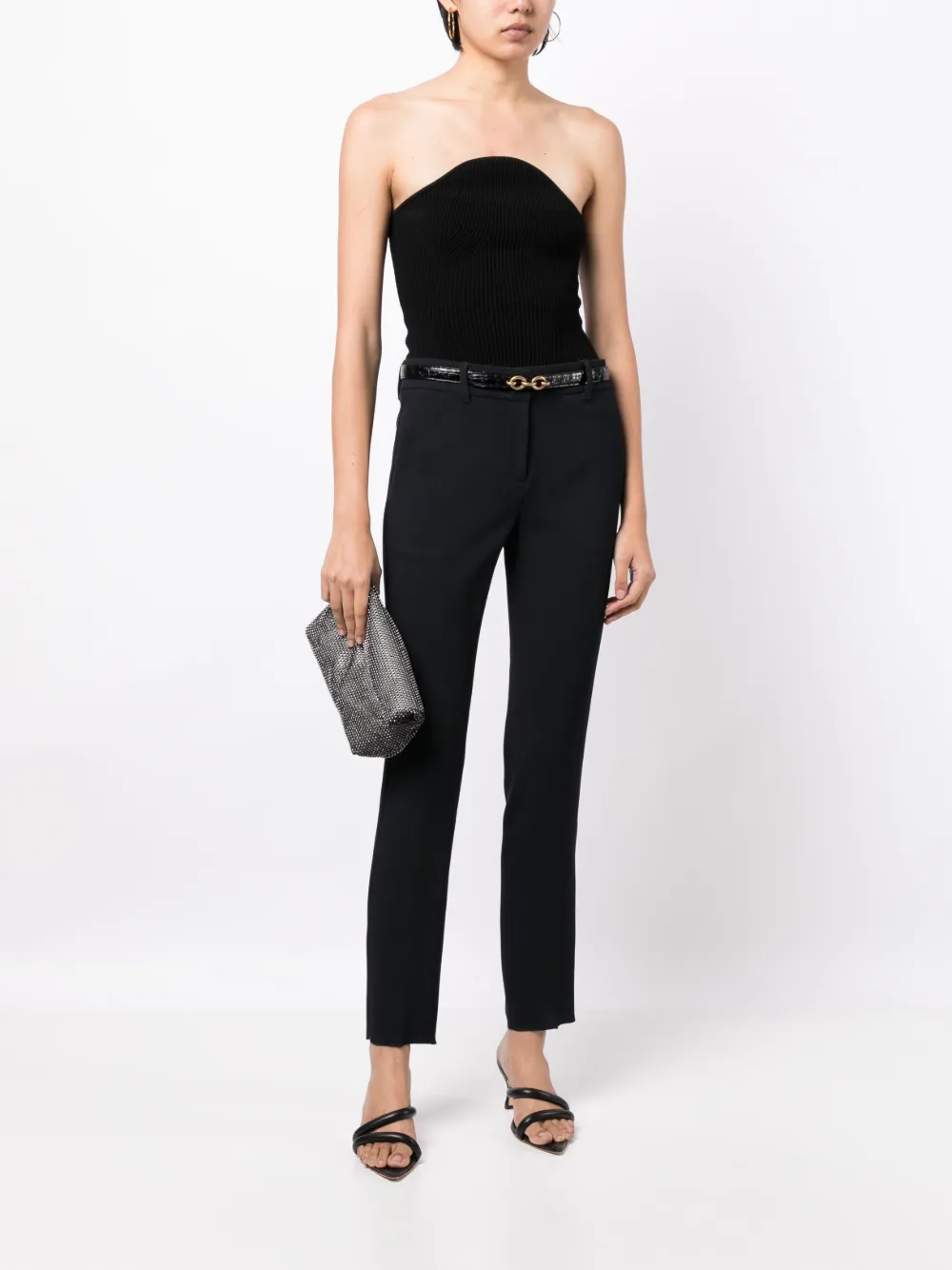 Emporio Armani Cropped broek - Zwart
