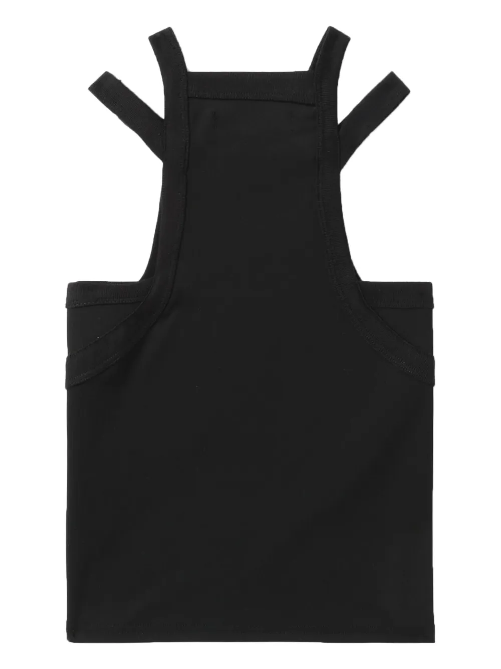 HELIOT EMIL レディース タンクトップ Heliot Emil White Deconstructed Tank Top