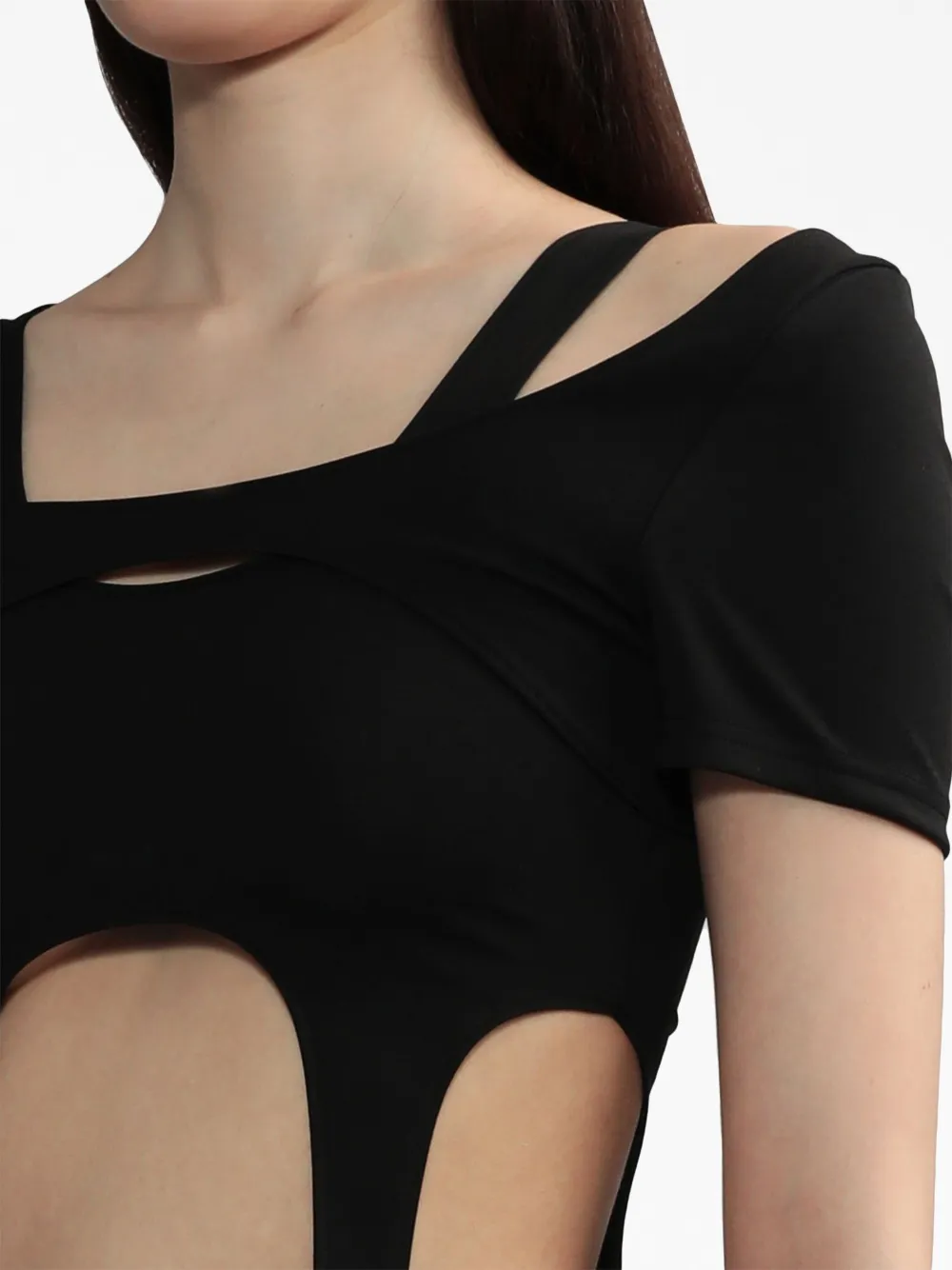 Shop Heliot Emil Arid Harness Layered Top In Black