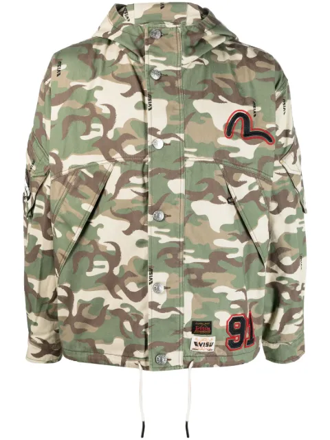 EVISU - camouflage-print hooded jacket